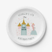 Fairytale Princess Birthday Party Pappteller (Vorderseite)