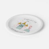 Fairytale Princess Birthday Party Pappteller (Schrägansicht)