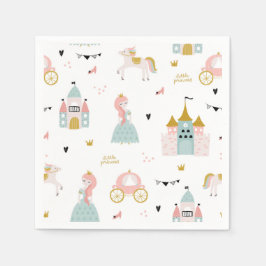 Fairytale Princess Birthday Party Serviette