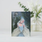 Fairytale Princess Burg Glasscheibe POSTCARD Postkarte (Stehend Vorderseite)
