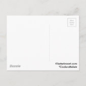 Fairytale Princess Burg Glasscheibe POSTCARD Postkarte (Rückseite)