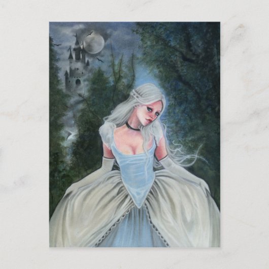 Fairytale Princess Burg Glasscheibe POSTCARD Postkarte (Vorderseite)