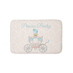 Fairytale Princess Carriage Blush Ivory Aqua Badematte