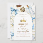 Fairytale Princess Cartoon Girl Birthday Party Einladung (Vorderseite)