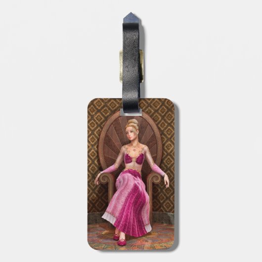 Fairytale Princess Gepäckanhänger (Rückseite vertikal)