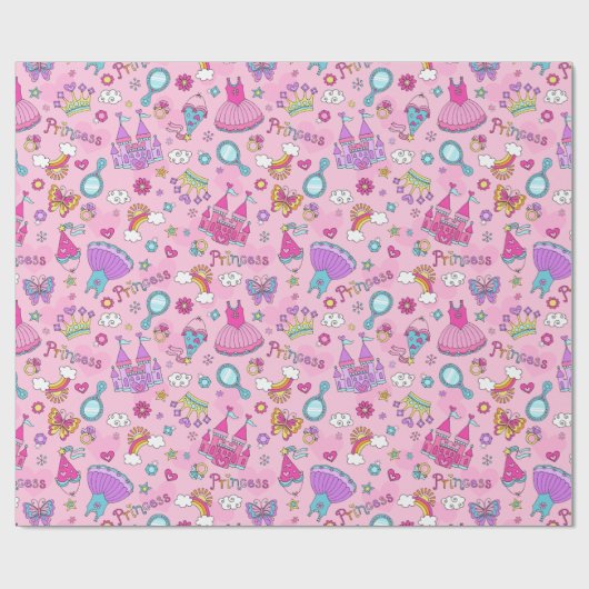 Fairytale Princess  Geschenkpapier (Flach)