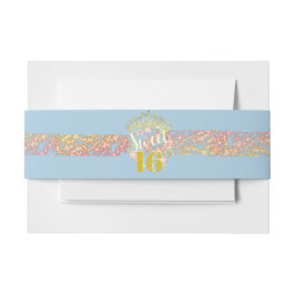 Fairytale Princess Glitzer 16 . Geburtstag Einladungsbanderole