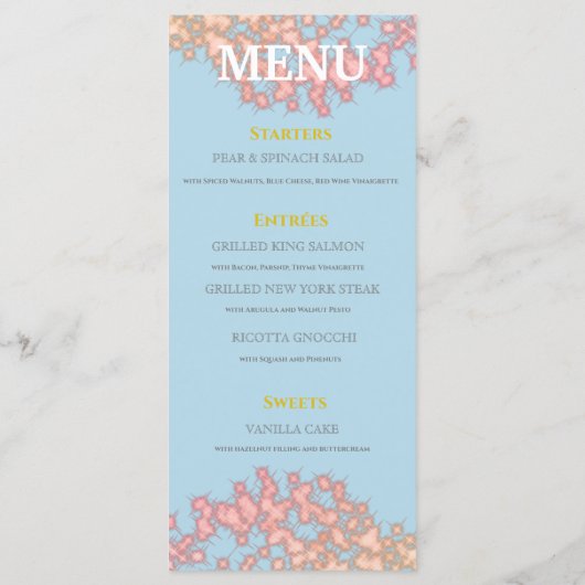 Fairytale Princess Glitzer 16 . Geburtstag Menükarte (Rückseite)