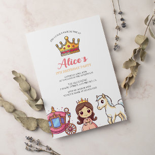Fairytale Princess Party Einladung