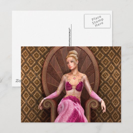 Fairytale Princess Postkarte (Vorne/Hinten)
