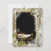 Fairytale Princess Quinceañera Einladung (Rückseite)