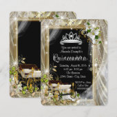 Fairytale Princess Quinceañera Einladung (Vorne/Hinten)