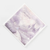 Fairytale Princess Quinceanera Lavender ID1030 Serviette (Ecke)