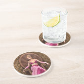 Fairytale Princess Sandstein Untersetzer (Seite)