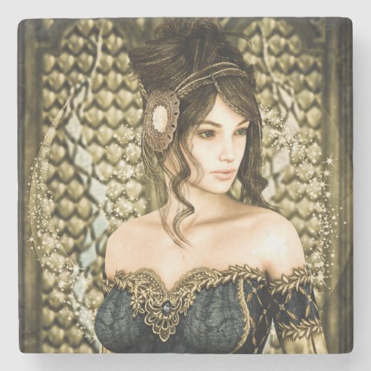 Fairytale Princess Steinuntersetzer (Vorderseite)