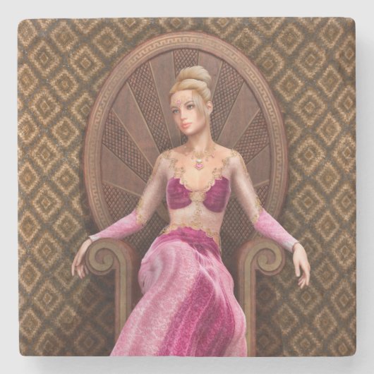 Fairytale Princess Steinuntersetzer (Vorderseite)