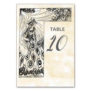 Fairytale Princess Tischnummer