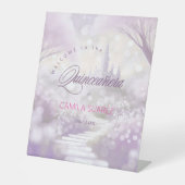 Fairytale Quinceanera Welcome Lavender ID1030 Sockelschild (Vorderseite)