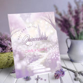 Fairytale Quinceanera Welcome Lavender ID1030 Sockelschild