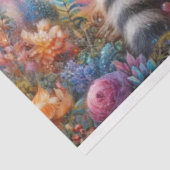 Fairytale Raccoon Musiker Blumendekoupage Seidenpapier (Ausschnitt)