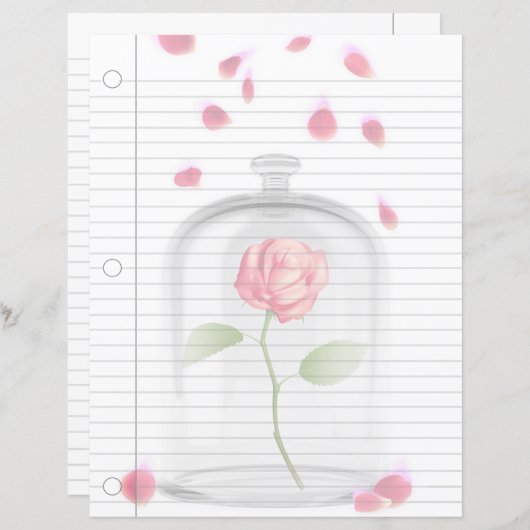 Fairytale Rose Fantasy Art Notebook (Vorne/Hinten)