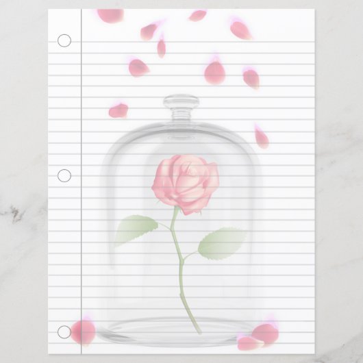 Fairytale Rose Fantasy Art Notebook (Vorderseite)