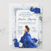 Fairytale Royal Blue Burg New Orleans Club Einladung (Vorderseite)