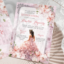 Fairytale Royal Castle Blush Pink Quinceañera