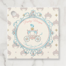 Fairytale Royal Princess Carriage Blush Aqua Geschenkanhänger