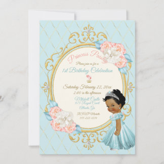 Fairytale Royal Princess Pink Aqua Ticino Einladung