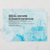 Fairytale-Schloss-Brautparty-Einladungen Einladung (Vorne/Hinten)