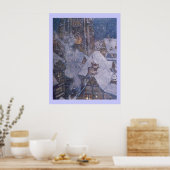 Fairytale Snow Queen von Edmund Dulac Print Poster (Küche)