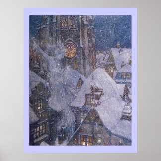 Fairytale Snow Queen von Edmund Dulac Print Poster