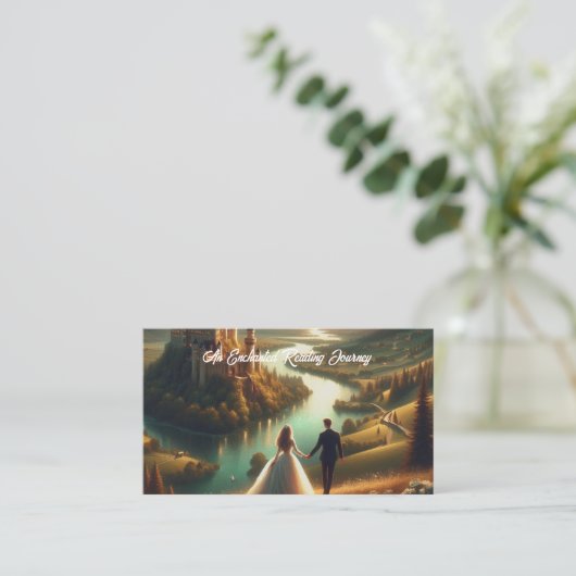 Fairytale Spaziergang Bezauberndes Lesezeichen Lan Visitenkarte (Stehend Vorderseite)