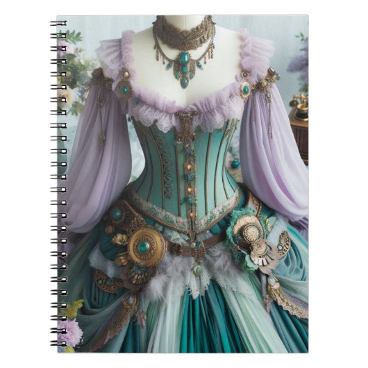 Fairytale Spring Pastell Floral Gown Notizblock (Vorderseite)