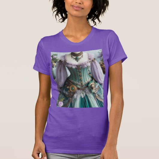 Fairytale Spring Pastell Floral Gown T-Shirt (Vorderseite)