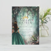 Fairytale Süße der verzauberten Waldprinzessin 16 Einladung (Stehend Vorderseite)