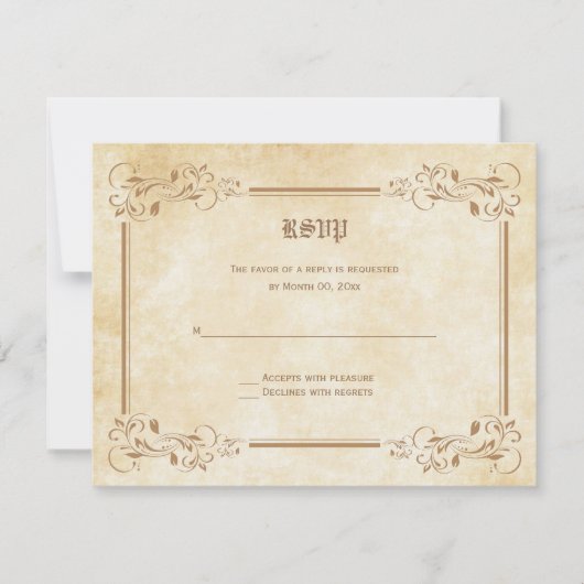 Fairytale UAWG Response Cards RSVP Karte (Vorderseite)