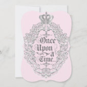 Fairytale Vintag Storybook Princess Einladung (Vorderseite)