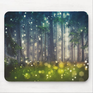 Fairytale Waldbaum Landschaft Mousepad