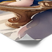 Fairytale Watercolor Baby Snow White Poster (Ecke)