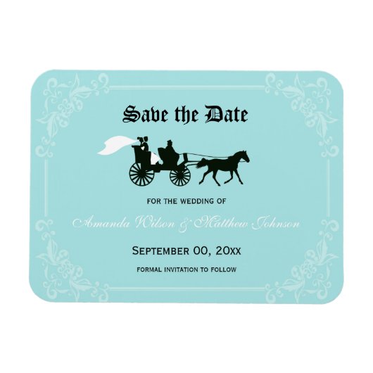Fairytale Wedding Save the Date Magnete (Horizontal)