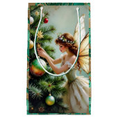 Fairytale Whimsical Angel Fairy Christmas Kleine Geschenktüte (Vorderseite)