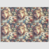 Fairytale Wonderland Alice and Rabbit Decoupage Seidenpapier (Vorderseite)