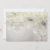 Fairytale Woodsy Farmhouse Mason Jar Wedding Einladung (Rückseite)