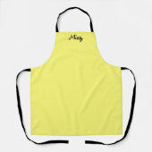 Fairytale yellow solid custom Christmas stylish Schürze (Vorderseite)
