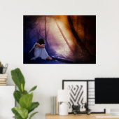 Fairytales und Schneeflocken Poster (Heimbüro)