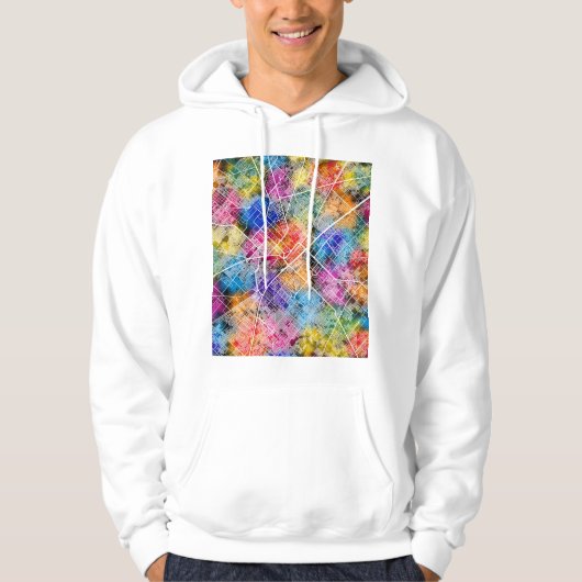 Faisalabad Pakistan City Map Hoodie (Vorderseite)