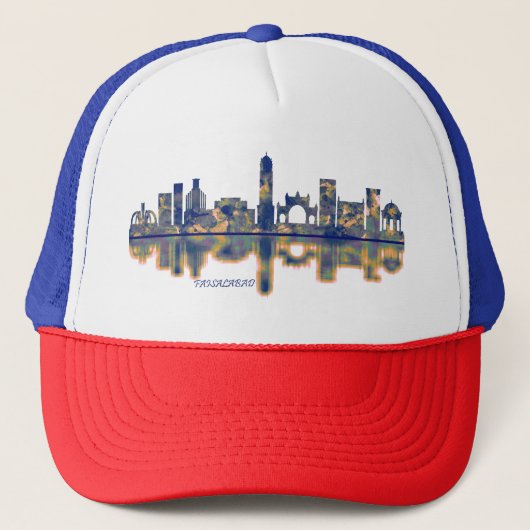Faisalabad Skyline Truckerkappe (Vorderseite)