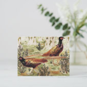 Faisans ordinaires von Maurice Pillard Verneuil Postkarte (Stehend Vorderseite)